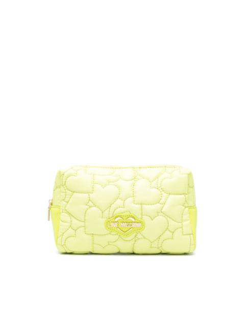 logo-plaque quilted bag