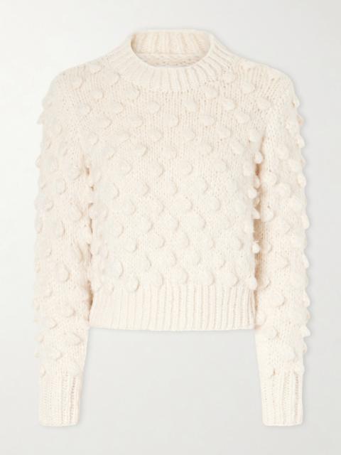 SUZIE KONDI Bia Knitted Cotton And Silk-blend Sweater