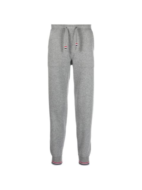 Thom Browne cashmere knitted track pants