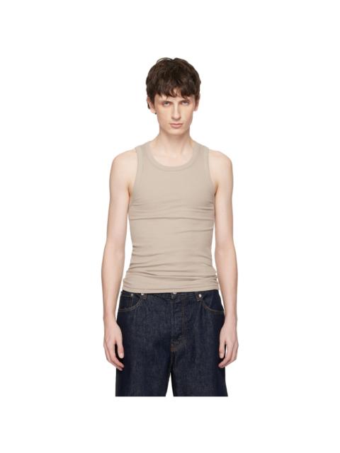 Seventh Taupe Base Rib Tank Top
