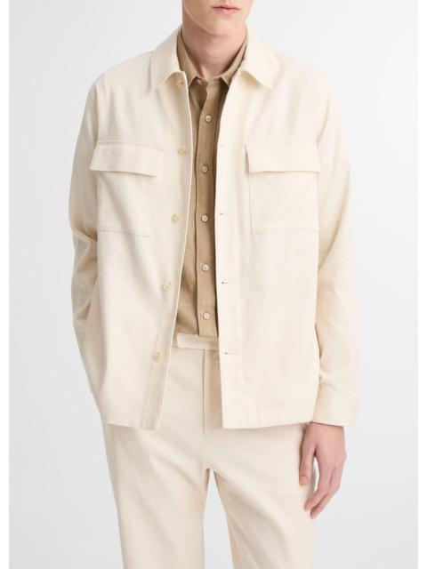 Vince Italian Linen-Cotton Chore Coat