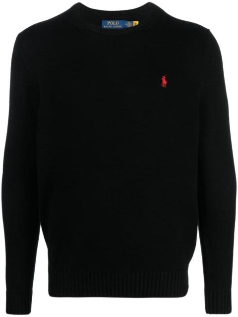 Polo Ralph Lauren logo-embroidered crew-neck jumper