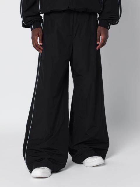 BALENCIAGA Black track trousers in cotton blend