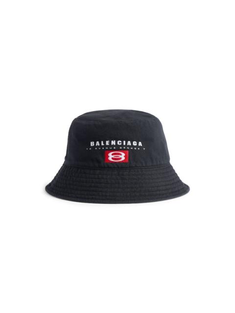 BALENCIAGA Men's Unity Sport Bucket Hat in Faded Black/dark Grey