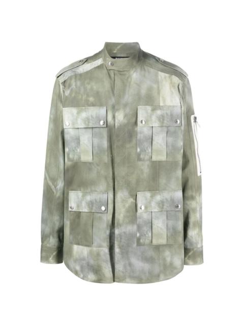 faded-effect military jacket