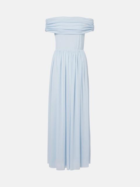 ROTATE Draped off-shoulder maxi dress