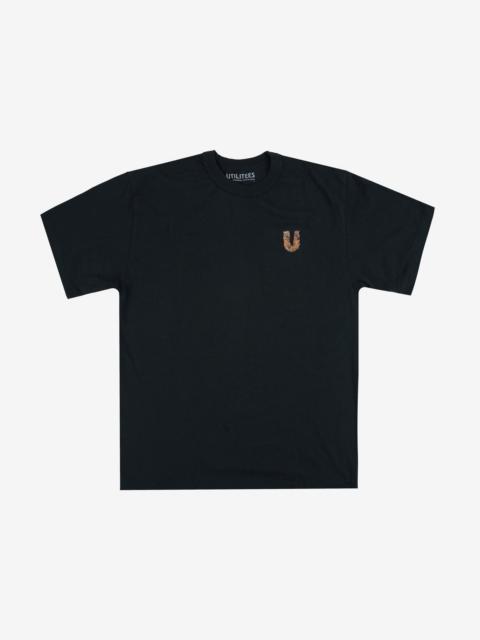 Iron Heart UTIL-ITO UTILITEES - 5.5oz Loopwheel Crew Neck T-Shirt - Black "Itokuzu"