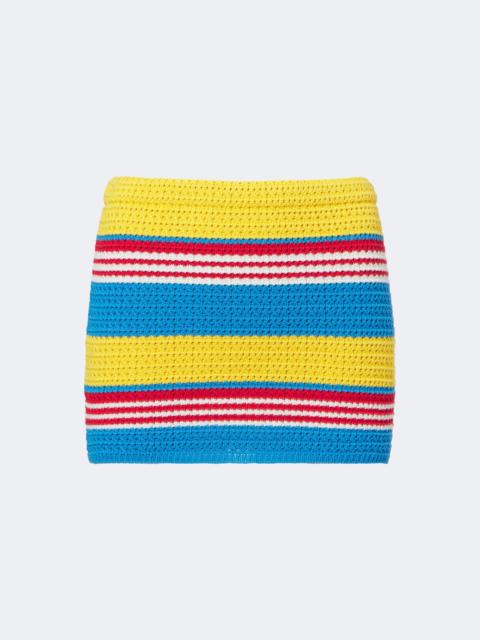 POSSE Tammy striped cotton strapless top