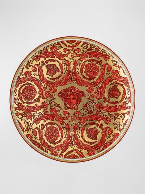 VERSACE Medusa Garland Red Bread & Butter Plate