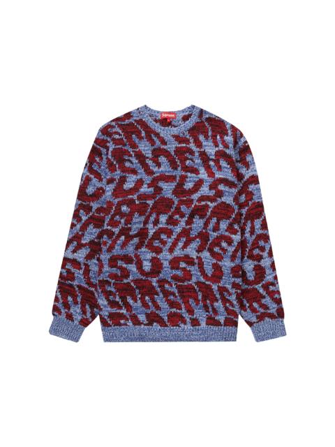 Supreme Supreme Stacked Sweater Blue