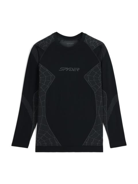 SPYDER Mens Momentum Baselayer Top - Black