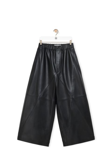Puzzle Fold cropped trousers in nappa lambskin