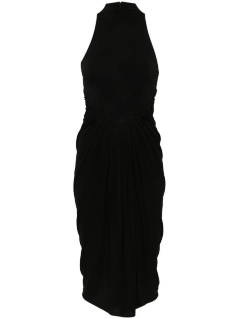 Alaïa gathered draped maxi dress