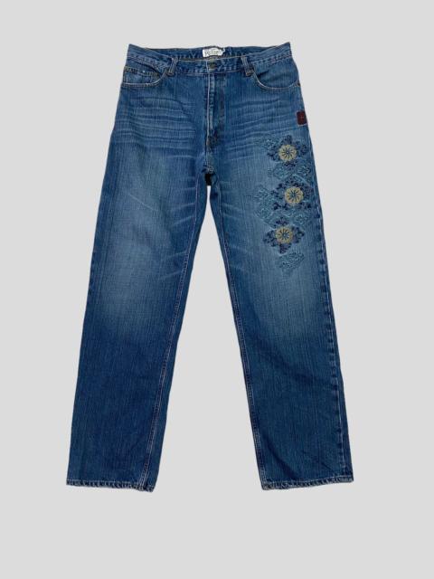 기타 브랜드 Japanese Brand × Vintage - VINTAGE KARAKURI TAMASHII FLORAL EMBROIDERY SUKAJAN DESIGN