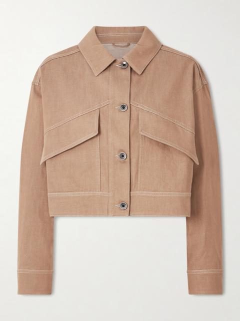 Brunello Cucinelli Cropped Cotton-twill Jacket