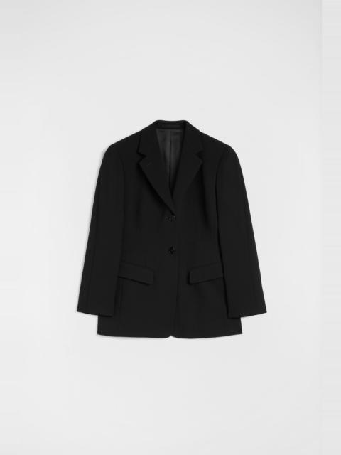 Jil Sander Wool Sablé Tailored Jacket