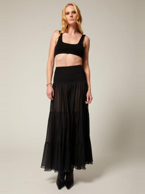 SPRWMN CARLOTTA SILK MAXI SKIRT