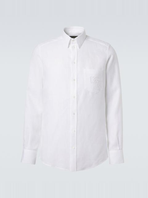 Dolce & Gabbana Embroidered linen shirt