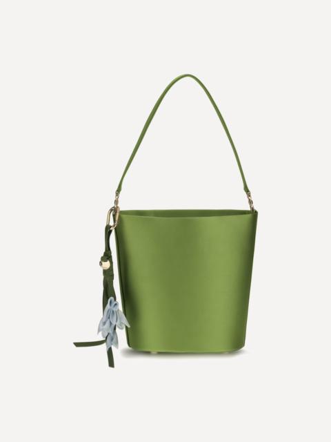 self-portrait Satin Bucket Bag