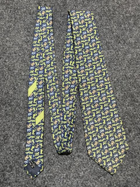 FERRAGAMO Vintage 90s Salvatore Ferragamo Rabbit Motif Silk Tie