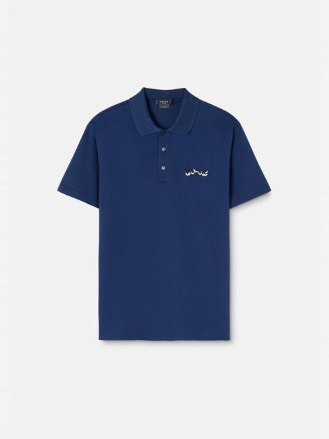 VERSACE Barocco Logo Polo Shirt