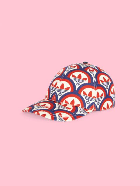 GUCCI adidas x Gucci Trefoil print baseball hat