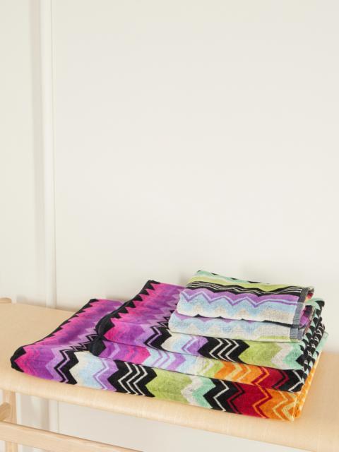 Missoni Giacomo Set Of Five Striped Jacquard-knit Cotton-terry Towels
