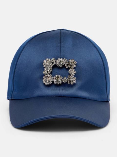 Roger Vivier Efflorescence satin baseball cap