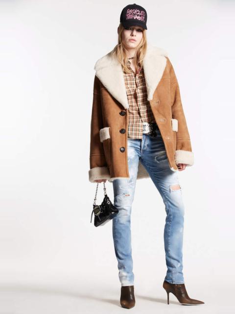 DSQUARED2 LIGHT RIPPED WASH 24/7 JEANS