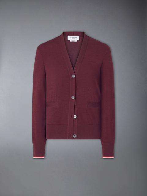 Thom Browne WOOL JERSEY CARDIGAN