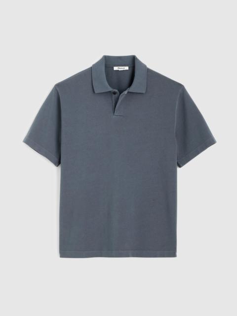 Madewell Short-Sleeve Compact-Knit Polo
