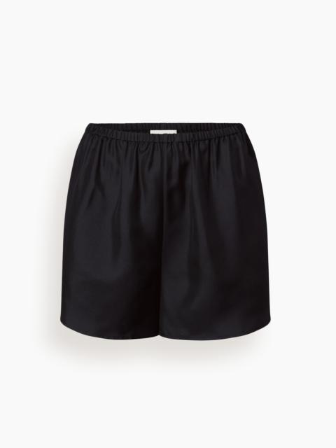 Loulou de Saison Cabo Elastic Waist Short in Black