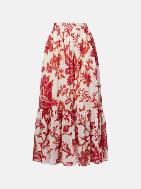Etro Paisley cotton maxi skirt
