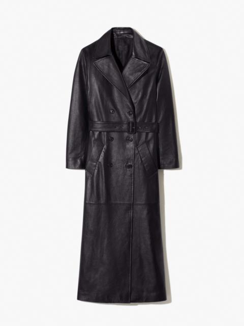 NILI LOTAN ARSENE LEATHER TRENCH COAT
