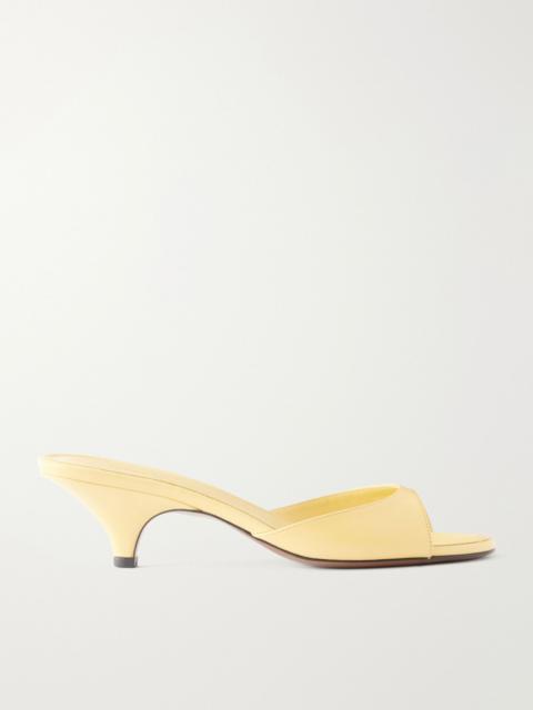 NEOUS Hynia 40 leather mules Pastel yellow