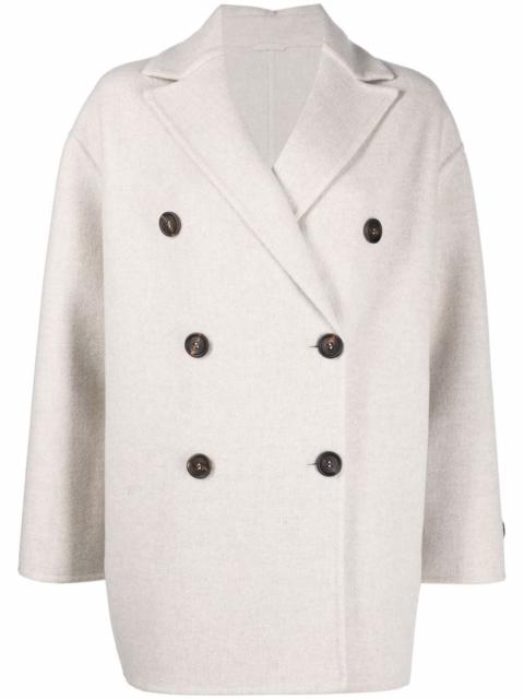 Brunello Cucinelli double-breasted cashmere coat