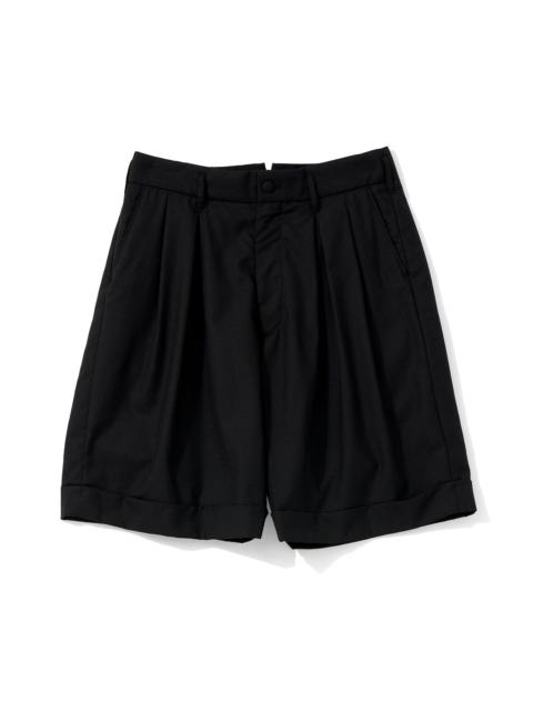 Engineered Garments Bontan Shorts for Nepenthes NY and Blue in Green - Black Tropical Wool
