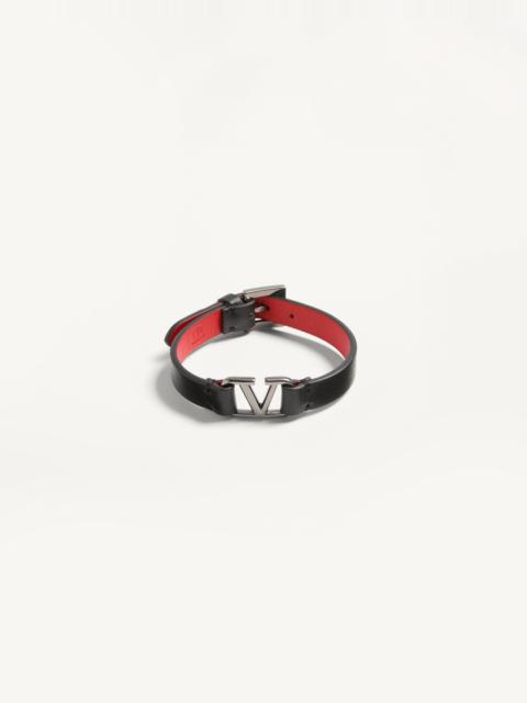 Valentino VLOGO SIGNATURE LEATHER BRACELET