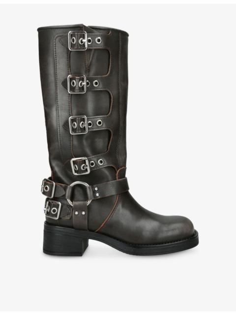 STEVE MADDEN Rocky Leather Boots