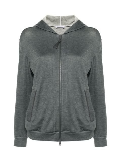 Brunello Cucinelli Cotton and silk blend hoodie