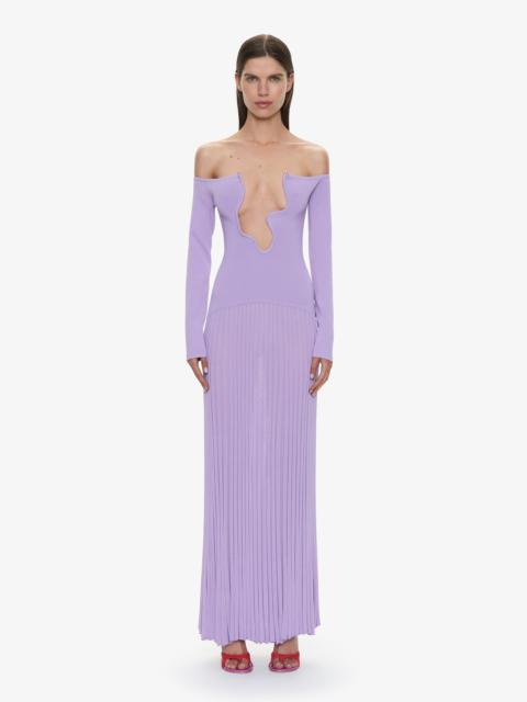 CHRISTOPHER ESBER Salacia Pleated Off Shoulder Dress