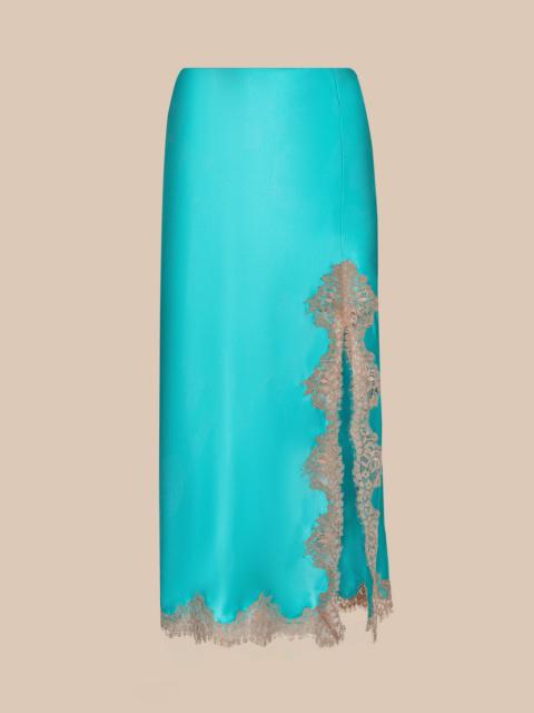 L'AGENCE Tico Silk Lace Skirt