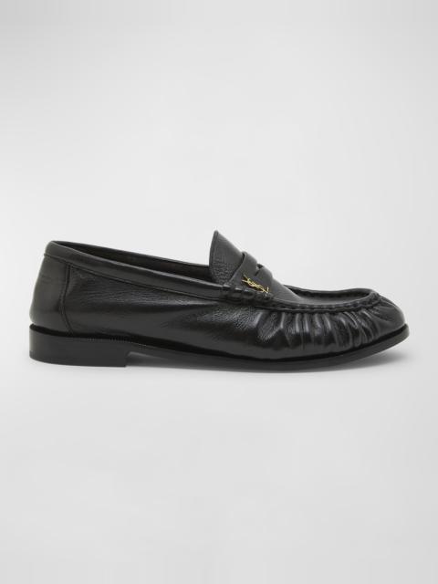 SAINT LAURENT Le Leather YSL Penny Loafers