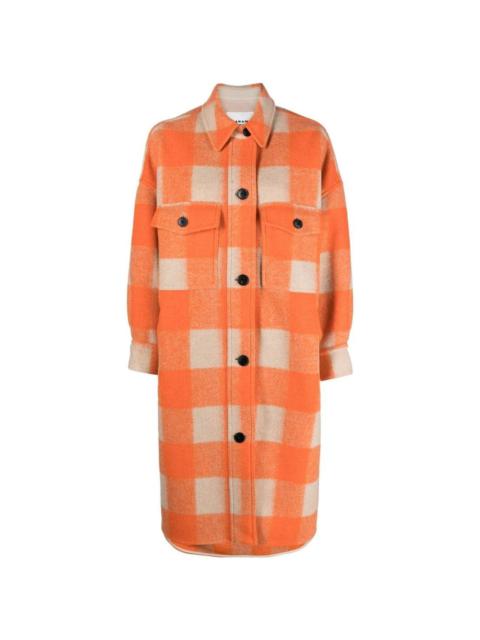 Isabel Marant Étoile checked button-up coat