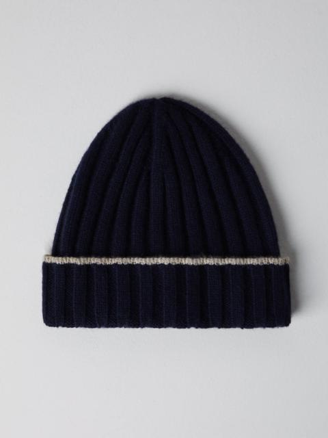 Brunello Cucinelli Cashmere rib knit beanie