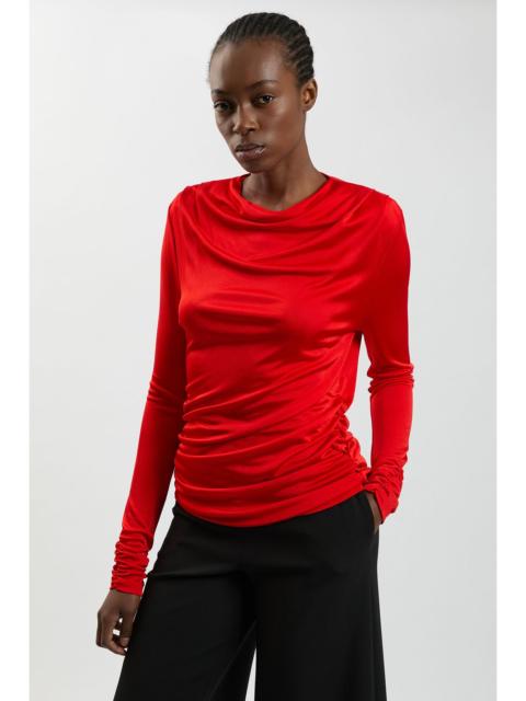 KAREN MILLEN Cowl Viscose Crepe Neck Sleeveless Top