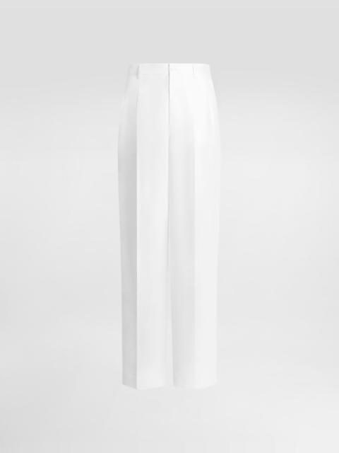 Dolce & Gabbana Linen trousers with double pleat