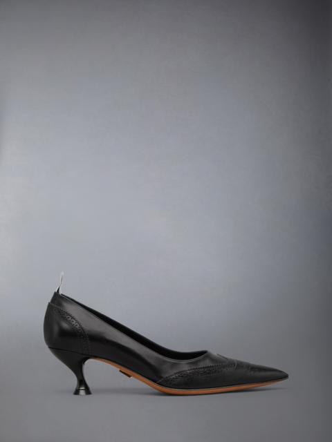 Thom Browne LEATHER WINGTIP PUMP 50MM