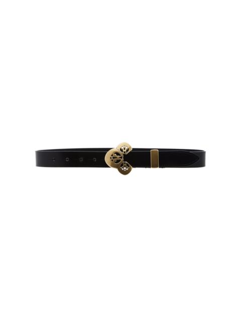 Isabel Marant Louama Buckled Leather Belt black