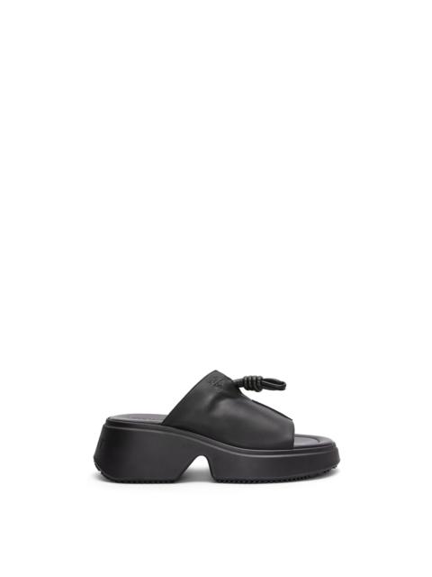 Loewe Flamenco wedge mule in calfskin